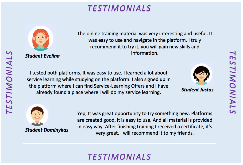 Our SLearners share their impressions about our SL platform!